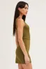Green Mini Dress Sleeveless Corset Detail Bodycon sold by Ally Fashion