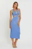 Blue Midi Dress Sleeveless sold by Ally Fashion