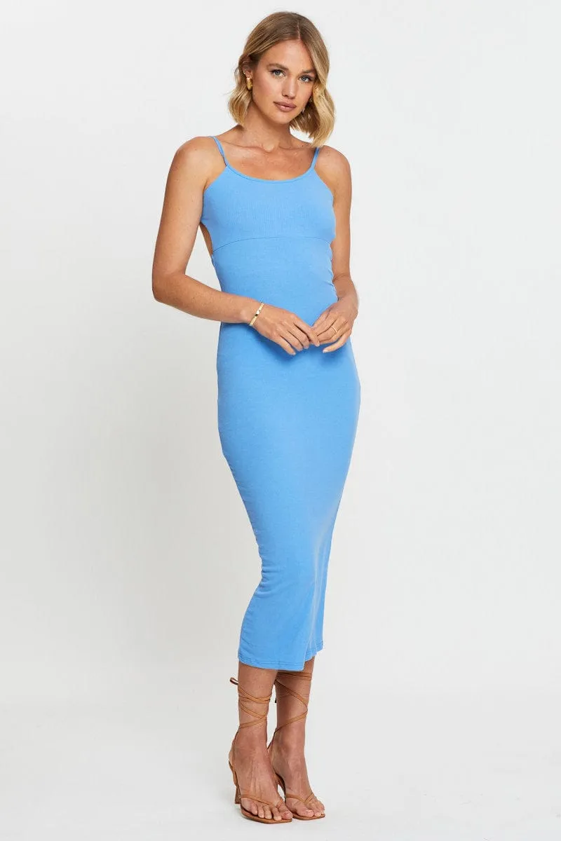 Blue Bodycon Dress Mini sold by Ally Fashion product image thumbnail 3
