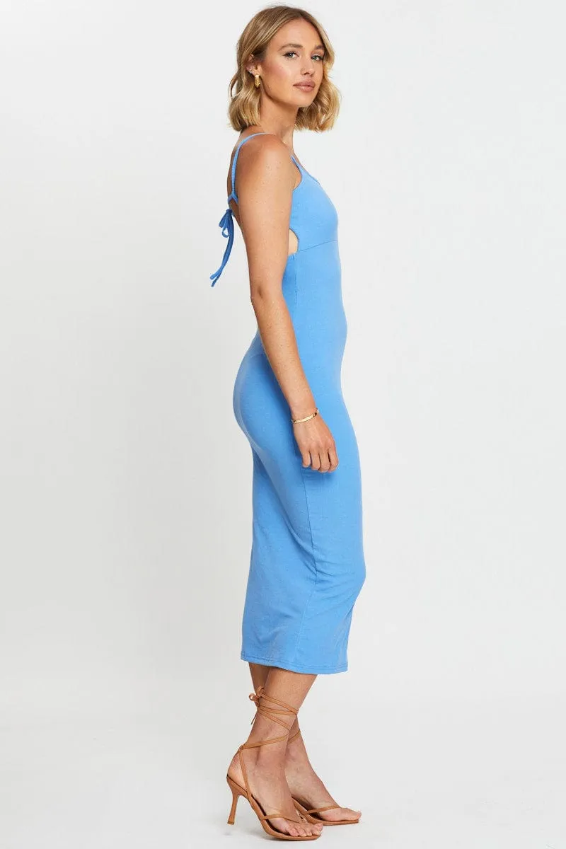 Blue Bodycon Dress Mini sold by Ally Fashion product image thumbnail 4