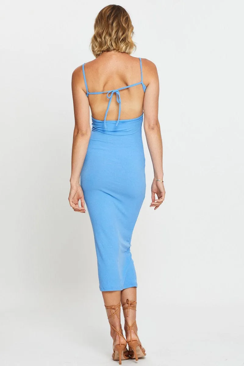Blue Bodycon Dress Mini sold by Ally Fashion product image thumbnail 5