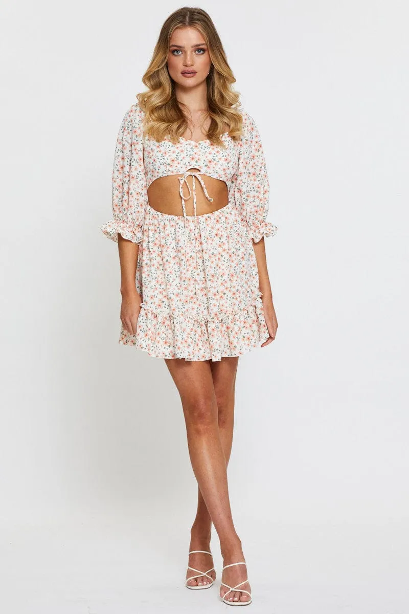 Print Mini Dress Long Sleeve sold by Ally Fashion product image thumbnail 2