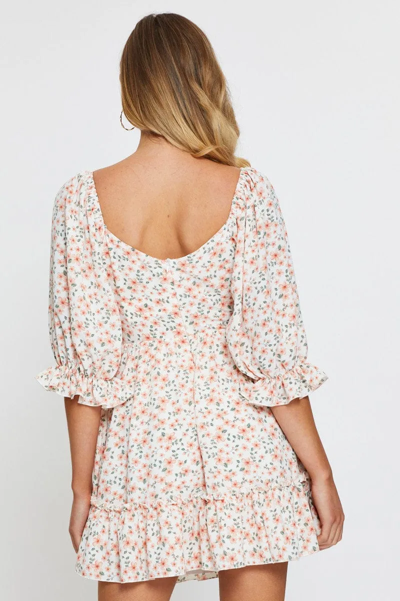 Print Mini Dress Long Sleeve sold by Ally Fashion product image thumbnail 5