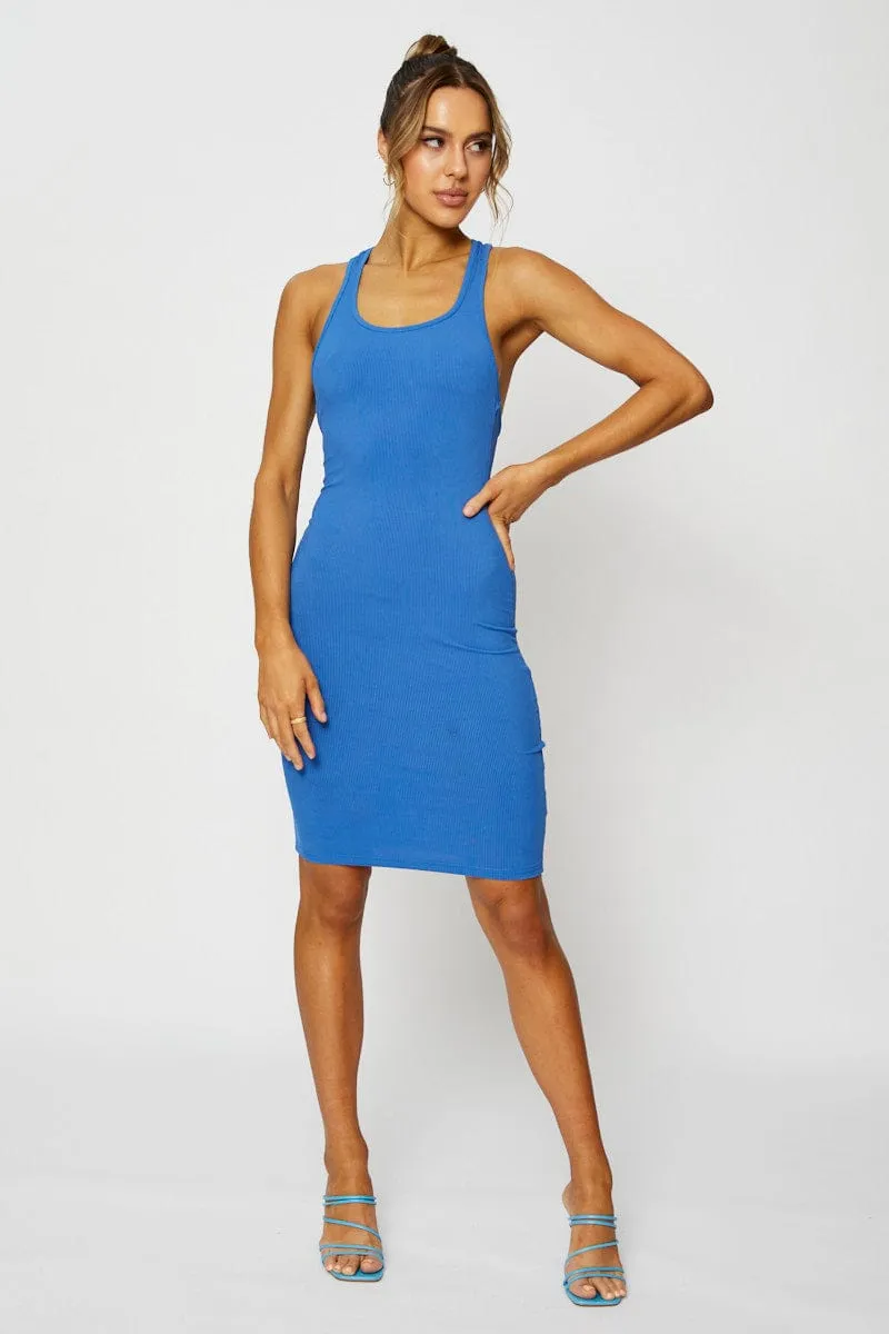 Blue Bodycon Dress Mini sold by Ally Fashion product image thumbnail 2