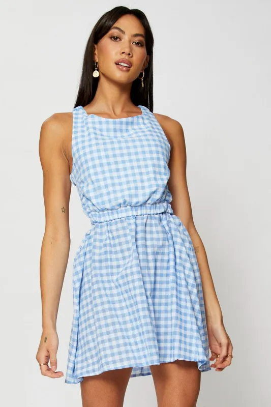Check Mini Dress Sleeveless sold by Ally Fashion