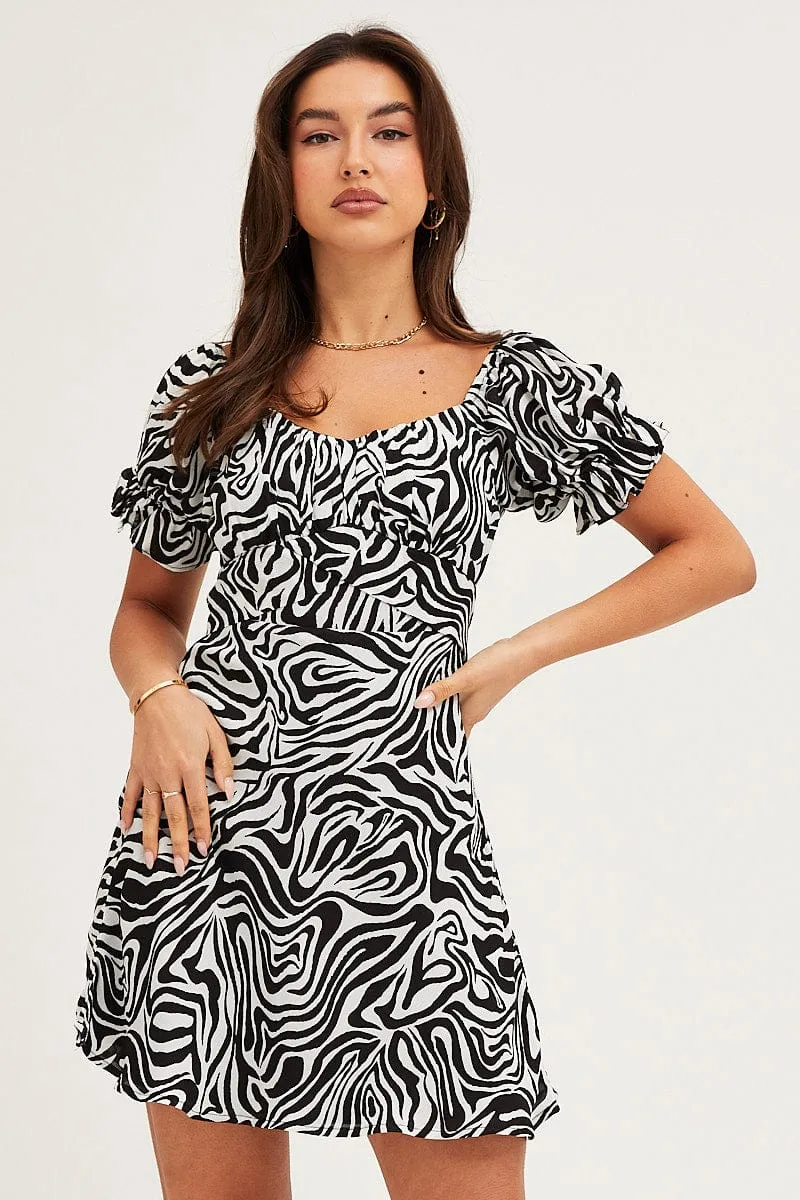 Print Midi Dress Short Sleeve Evening sold by Ally Fashion product image thumbnail 3