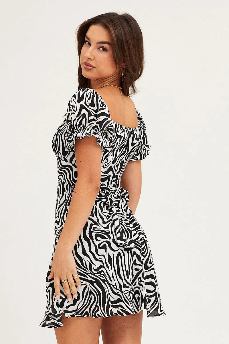 Print Midi Dress Short Sleeve Evening sold by Ally Fashion product image thumbnail 5
