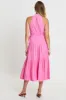 Pink Midi Dress Evening Linen sold by Ally Fashion
