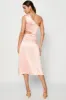 Pink Midi Dress Satin sold by Ally Fashion