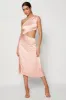 Pink Midi Dress Satin sold by Ally Fashion