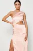 Pink Midi Dress Satin sold by Ally Fashion