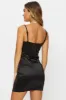 Black Deep V Satin Bodycon Dress sold by Ally Fashion