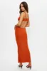 Brown Cut-Out Bodycon Maxi Dress sold by Ally Fashion