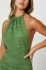 Green Mini Dress Halter Neck sold by Ally Fashion