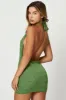 Green Mini Dress Halter Neck sold by Ally Fashion