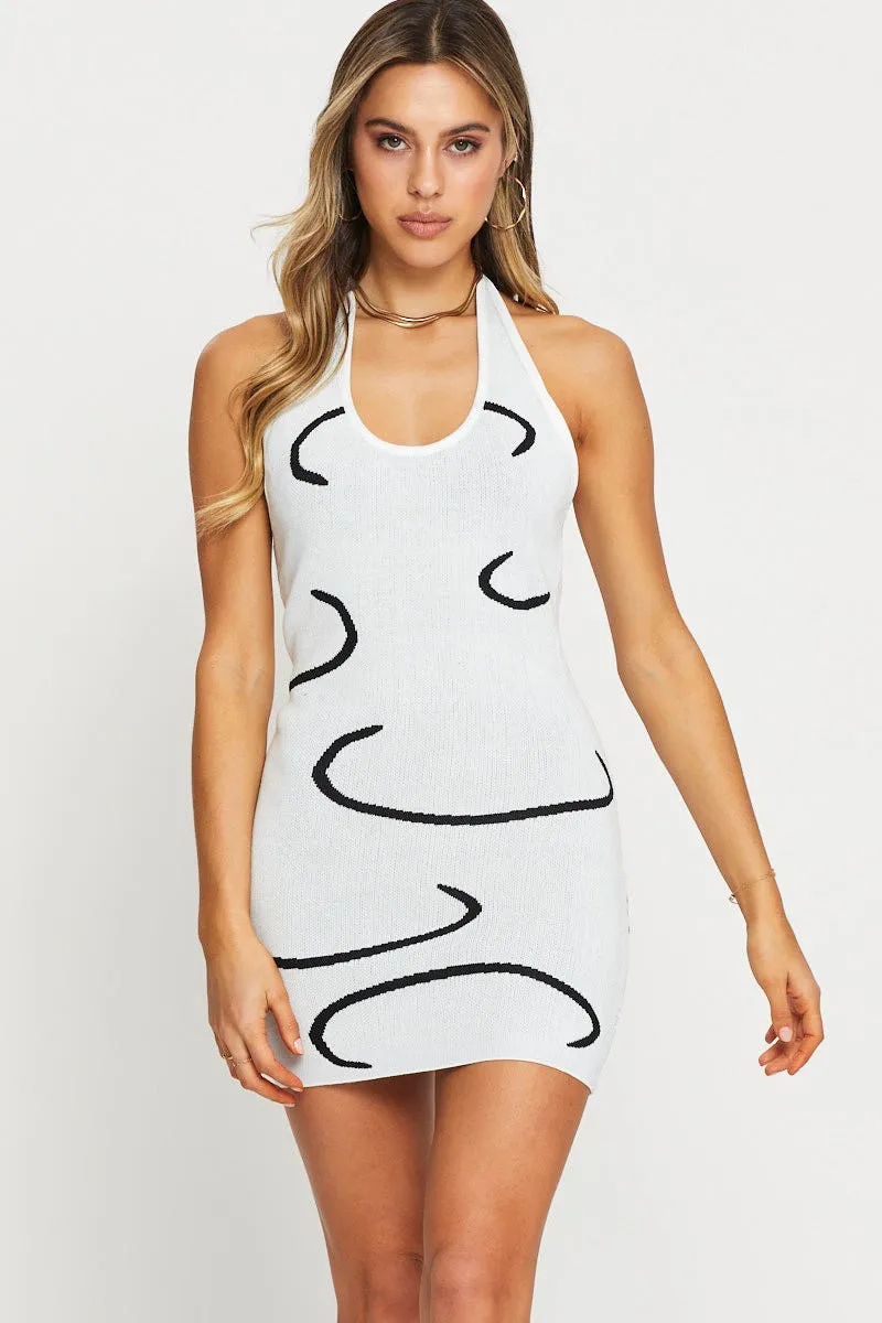 White Knit Dress Bodycon sold by Ally Fashion