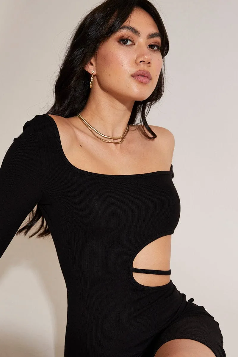 Black Bodycon Dress Long Sleeve sold by Ally Fashion