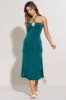 Green Midi Dress Keyhole sold by Ally Fashion
