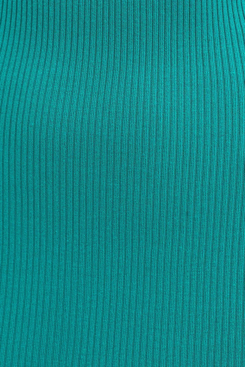 Green Racer Knit Midi Dress sold by Ally Fashion product image thumbnail 5