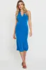 Blue Midi Dress Halter Neck sold by Ally Fashion