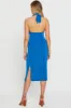 Blue Midi Dress Halter Neck sold by Ally Fashion