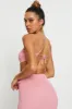 Pink Knit Dress Halter Neck sold by Ally Fashion