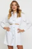 White Mini Dress Long Sleeve Evening sold by Ally Fashion