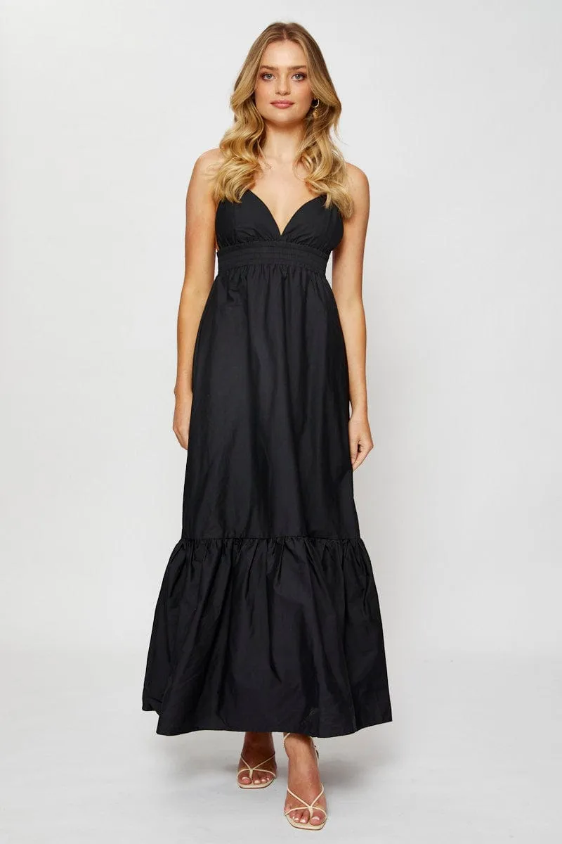 Black Maxi Dress Sleeveless Evening sold by Ally Fashion
