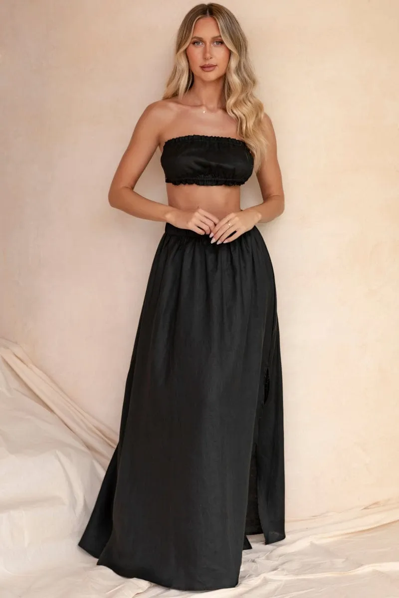 Black Boobtube Sleeveless Crop sold by Ally Fashion product image thumbnail 2