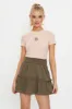 Pink T Shirt Short Sleeve Embroided sold by Ally Fashion