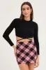Black Rib Top Long Sleeve Tie Waist sold by Ally Fashion
