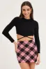 Black Rib Top Long Sleeve Tie Waist sold by Ally Fashion