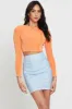 Orange Crop Top Long Sleeve sold by Ally Fashion