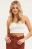 White Crop Top sold by Ally Fashion