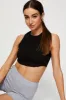 Black Crop Top sold by Ally Fashion