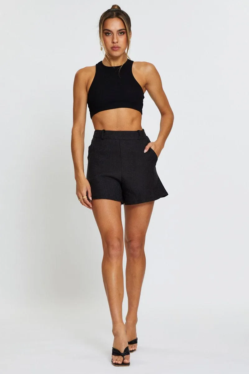 Black Crop Top sold by Ally Fashion product image thumbnail 3