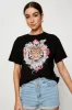 Black Graphic T Shirt Short Sleeve sold by Ally Fashion