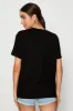 Black Graphic T Shirt Short Sleeve sold by Ally Fashion