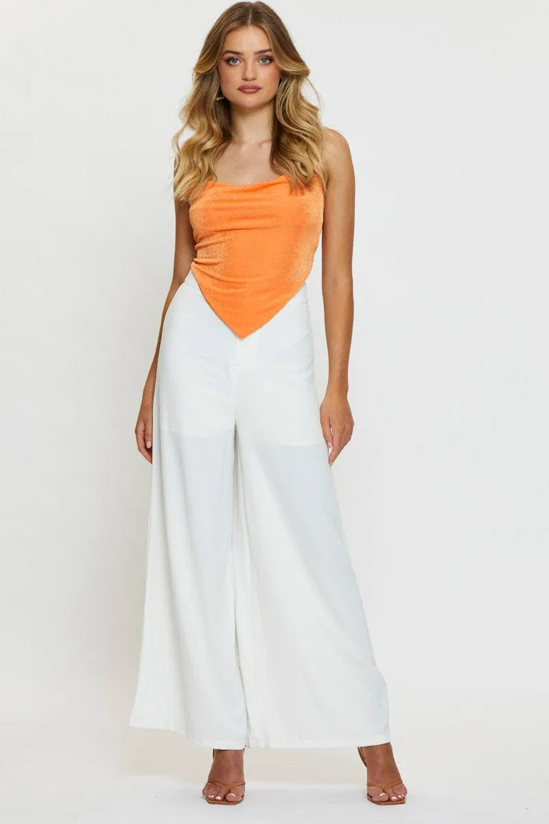 Orange Crop Top Halter Neck sold by Ally Fashion product image thumbnail 2