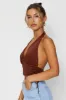 Brown Top Halter Neck sold by Ally Fashion