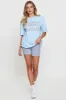 Blue Graphic T Shirt Short Sleeve sold by Ally Fashion