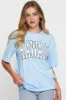 Blue Graphic T Shirt Short Sleeve sold by Ally Fashion