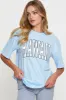 Blue Graphic T Shirt Short Sleeve sold by Ally Fashion