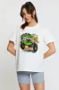 White Vintage T Shirt Short Sleeve sold by Ally Fashion