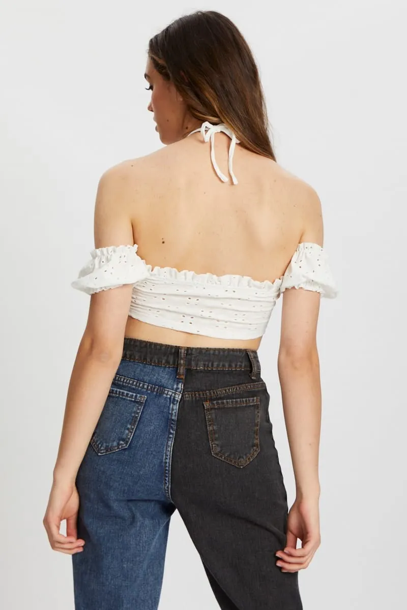White Bandeau sold by Ally Fashion product image thumbnail 3