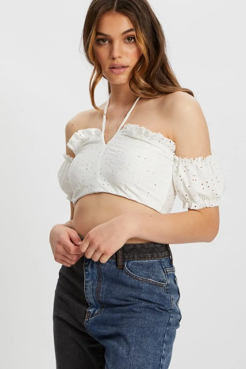 White Bandeau sold by Ally Fashion product image thumbnail 4