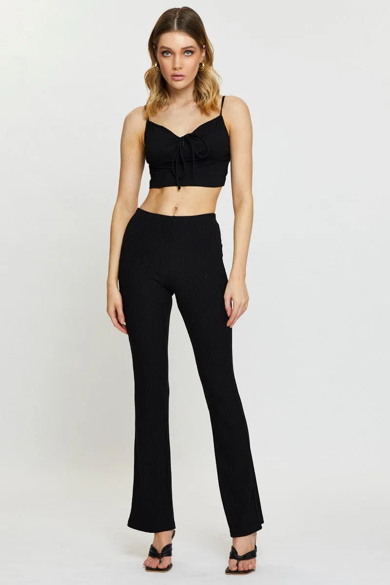 Black Crop Top Short Sleeve sold by Ally Fashion product image thumbnail 2
