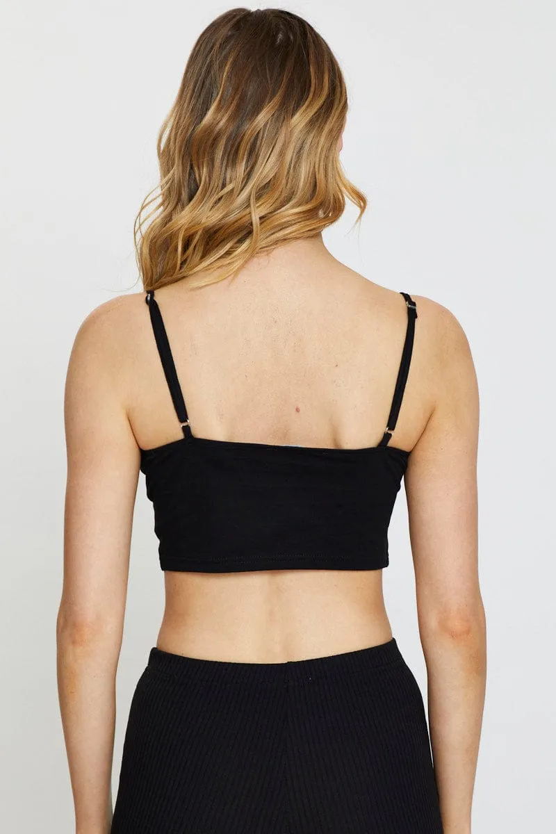 Black Crop Top Short Sleeve sold by Ally Fashion product image thumbnail 4