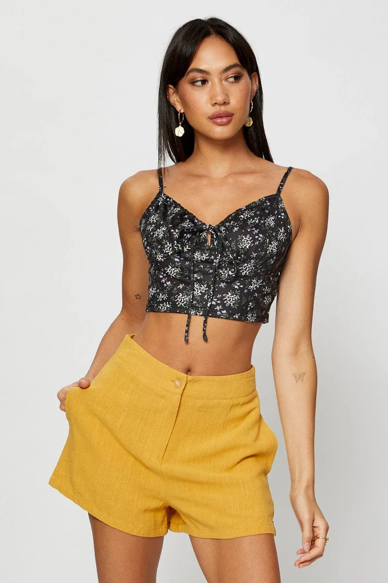 Print Crop Top sold by Ally Fashion