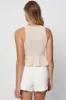 Beige Rib Tank Top sold by Ally Fashion